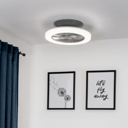 Takfläkt WINDY, med LED belysning, modern, vit - Bild 2