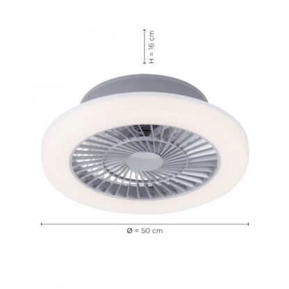 Takfläkt WINDY, med LED belysning, modern, vit - Bild 4