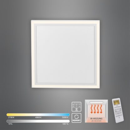IR termolight panel BEROA 1, LED lampa med inbyggd infrarödvärme vit - Bild 2