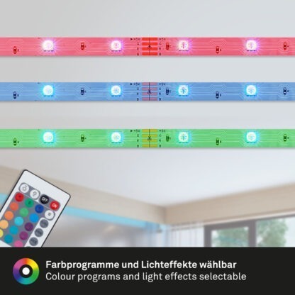 LED Stripe FLOW RGB IP20 150 LED’s 12V med fjärrkontroll 5m - Bild 4