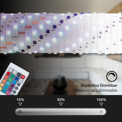 LED Stripe SUPERLINE RGB IP20 90 LED’s 16V för TV med fjärrkontroll 3m - Bild 10
