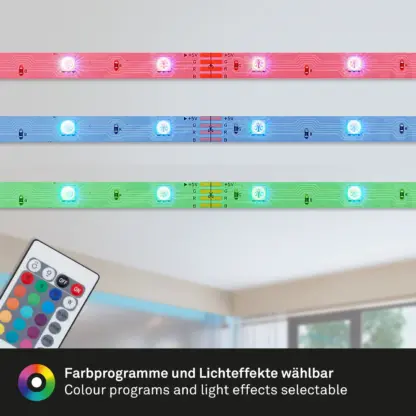 LED Stripe SUPERLINE RGB IP20 90 LED’s 16V för TV med fjärrkontroll 3m - Bild 9