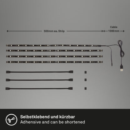 LED Stripe SUPERLINE RGB IP20 48 LED’s 16V för TV med fjärrkontroll 0,5m - Bild 4