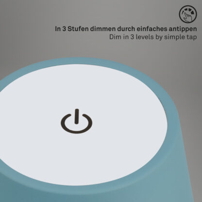 Bordslampa PINO utomhus portabel duvblå batteri LED - Bild 7
