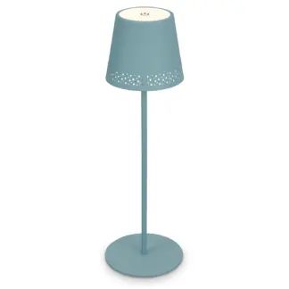 Bordslampa PINO utomhus portabel duvblå batteri LED