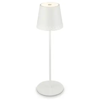Bordslampa PINO utomhus portabel vit batteri LED