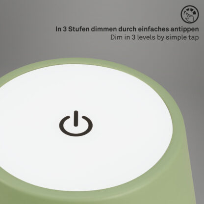 Bordslampa PINO utomhus portabel grön batteri LED - Bild 7