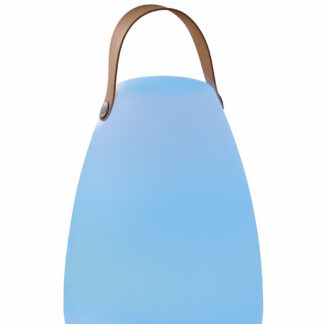 Bordslampa RUBY, RGB outdoor lampa, vit, fjärrkontroll, dimbar, perfekt till strandliv