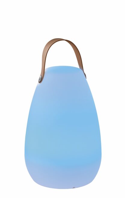 Bordslampa RUBY, RGB outdoor lampa, vit, fjärrkontroll, dimbar, perfekt till strandliv
