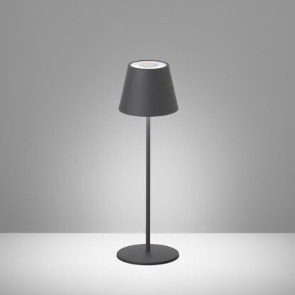Bordslampa COSENZA, RGB outdoor ljus, grå matt, dimbar med sensor - Bild 3