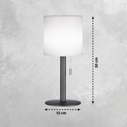 Bordslampa LESINA, outdoor ljus, sand anthracite, vit, 2 steg dimbar - Bild 4