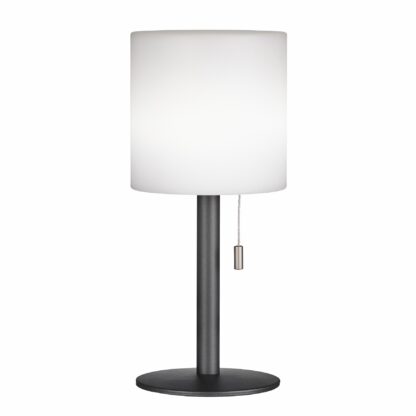 Bordslampa LESINA, outdoor ljus, sand anthracite, vit, 2 steg dimbar