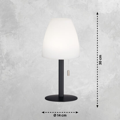 Bordslampa FIUMARA, 2-set, outdoor light, grå, vit, 2 steg dimbar - Bild 8