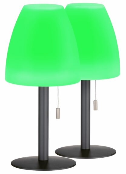 Bordslampa FIUMARA, 2-set, outdoor light, grå, vit, 2 steg dimbar - Bild 3