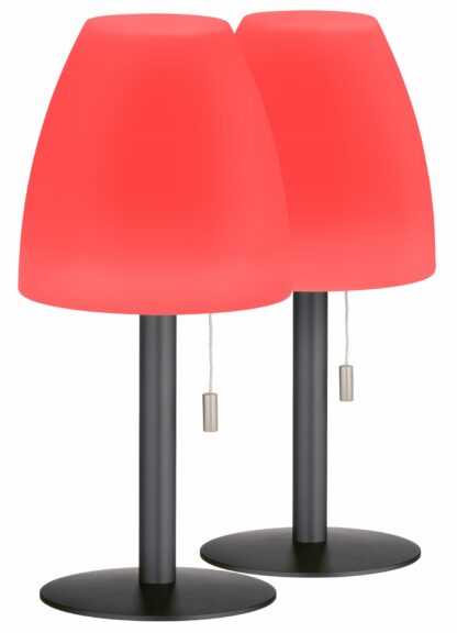 Bordslampa FIUMARA, 2-set, outdoor light, grå, vit, 2 steg dimbar - Bild 2
