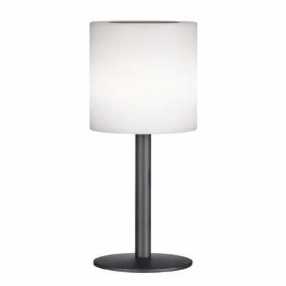Bordslampa LESINA, solcellslampa, sand-svart, vit, 3 steg ljuskontroll