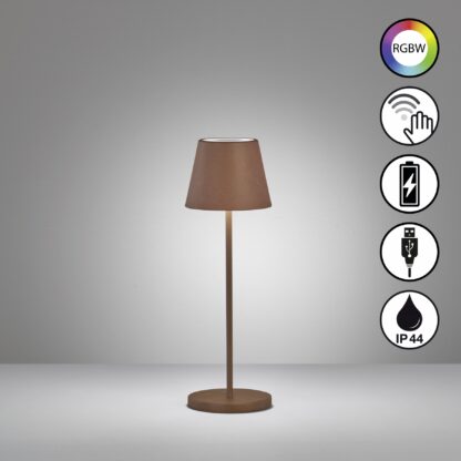 Bordslampa COSENZA 2.0, rost färgad, med sensor dimmer - Bild 2