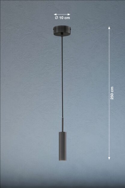 Pendellampa STINA, svart matt-finish, med 3 steg dimmer - Bild 5