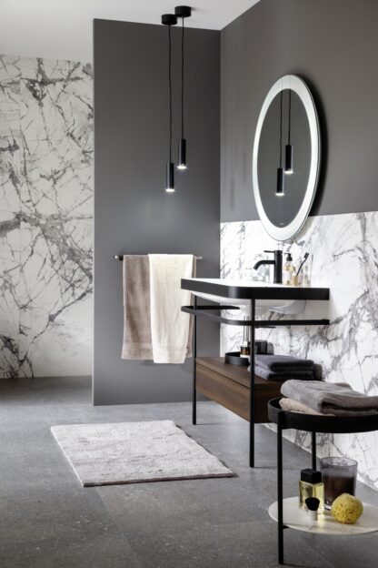 Pendellampa STINA, svart matt-finish, med 3 steg dimmer - Bild 2