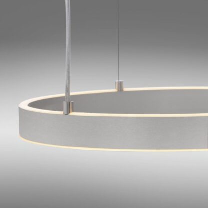 Pendellampa LILLUTI, stor modern LED lampa, silver matt - Bild 4