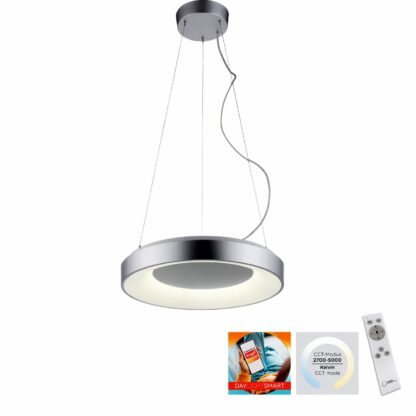 Pendellampa KETO ANIKA, rund modern LED lampa med fjärrkontroll - Bild 12