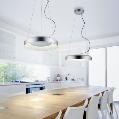 Pendellampa KETO ANIKA, rund modern LED lampa med fjärrkontroll - Bild 2