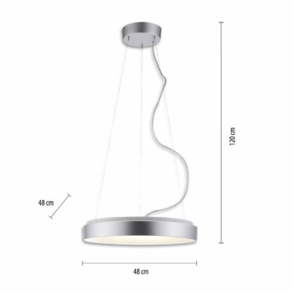 Pendellampa KETO ANIKA, rund modern LED lampa med fjärrkontroll - Bild 3