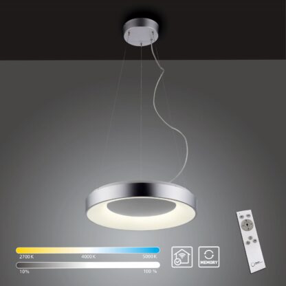 Pendellampa KETO ANIKA, rund modern LED lampa med fjärrkontroll - Bild 9