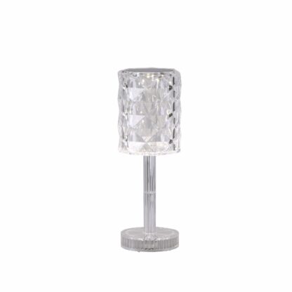 Bordslampa KRISTALA, diamant ljuseffekter, portabel med USB kabel - Bild 4