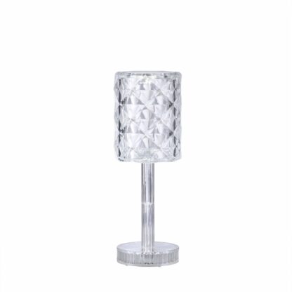 Bordslampa KRISTALA, diamant ljuseffekter, portabel med USB kabel - Bild 11