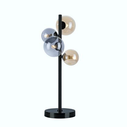 Bordslampa POPSICLE, grå, beige, glaskulor, retro design - Bild 5