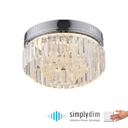Taklampa KRISTA, kristall design