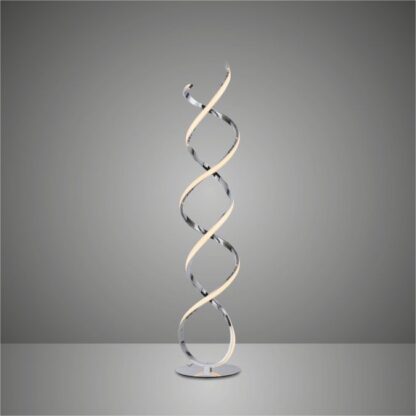 Golvlampa KIRIBI, LED, krom, organisk design - Bild 5