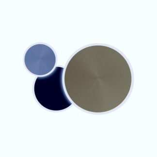 Plafond Q-PIATO, lyxig vägg- och taklampa med 3 olika runda LED belysta skivor, mässing, grå