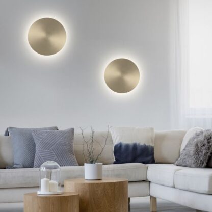 Vägglampa AKKU PUNTUA, LED-batterilampan i matt mässingsfärg - Bild 9