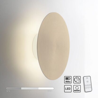 Vägglampa AKKU PUNTUA, LED-batterilampan i matt mässingsfärg - Bild 11