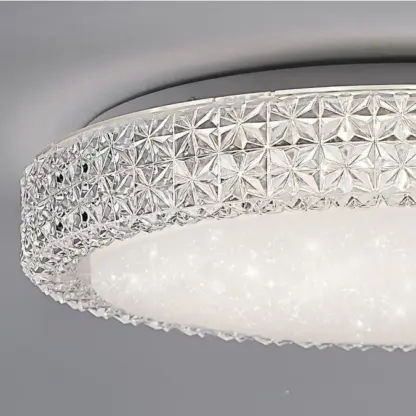 Plafond MISTAR, LED kristalleffekt, vit, transparent, stjärnhimmel - Bild 7