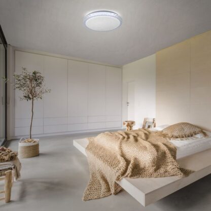 Plafond MISTAR, LED kristalleffekt, vit, transparent, stjärnhimmel - Bild 3