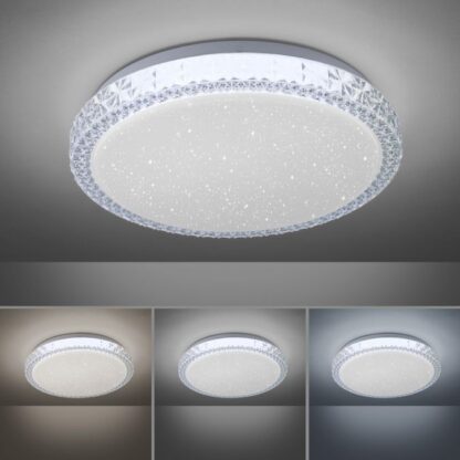 Plafond MISTAR, LED kristalleffekt, vit, transparent, stjärnhimmel - Bild 10