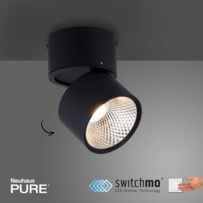 Spotlight PURE-NOLA 1 vridbar, dimbar, svart - Bild 10