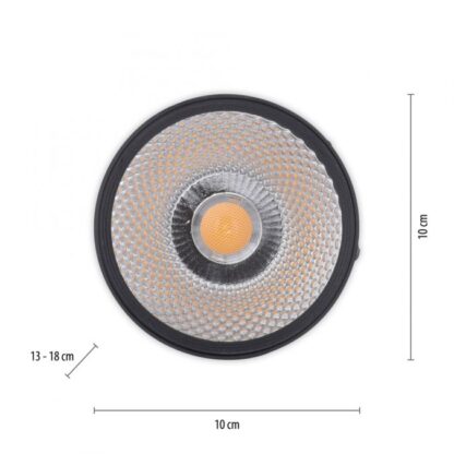Spotlight PURE-NOLA 1 vridbar, dimbar, svart - Bild 6