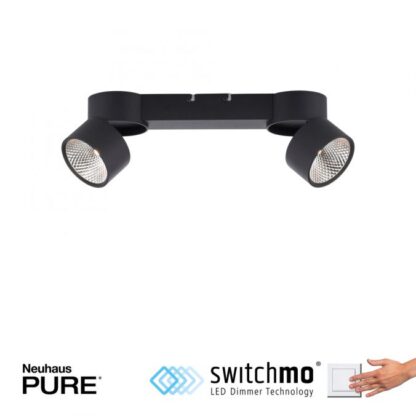 Spotlight PURE-NOLA 2 vridbar, dimbar, svart