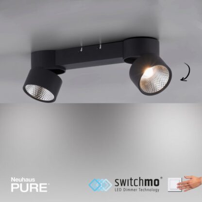 Spotlight PURE-NOLA 2 vridbar, dimbar, svart - Bild 10