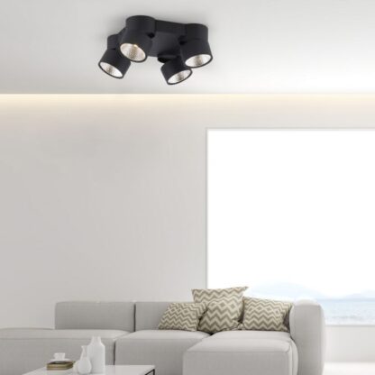 Spotlight PURE-NOLA 4 vridbar, dimbar, svart - Bild 4