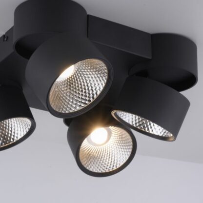 Spotlight PURE-NOLA 4 vridbar, dimbar, svart - Bild 6