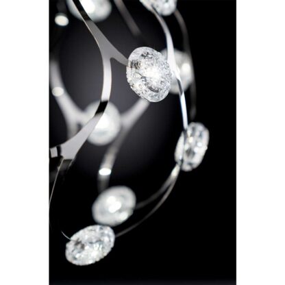 Bordslampa TRIDA, snygg design, silver, glas, dimbar - Bild 2
