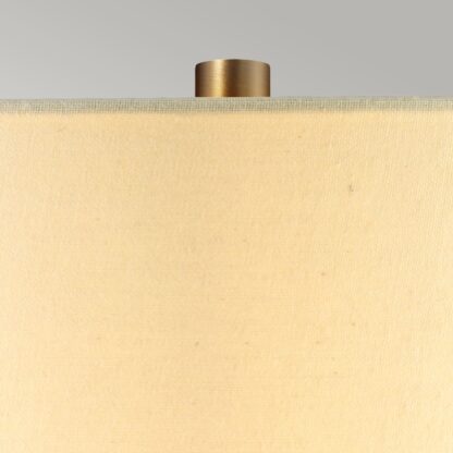Bordslampa BAILEYS - Trä optik med tyg skärm beige - Bild 2
