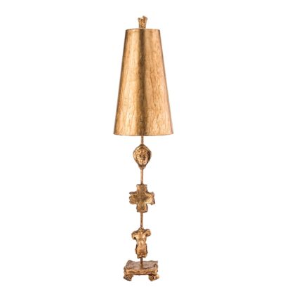 Bordslmpa FRAGA - fransk design i bladguld
