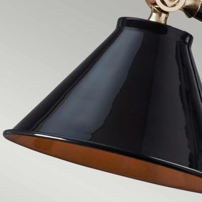 Mini bordslampa LOVA svart polerad mässing antik - Bild 2