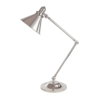 Bordslampa LOVA metall skärm polerad nickel